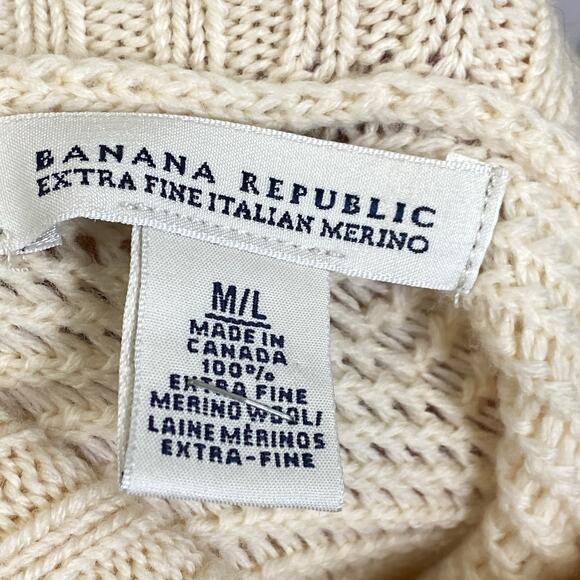 Banana Republic Cream Turtleneck Poncho - Picture 5 of 6